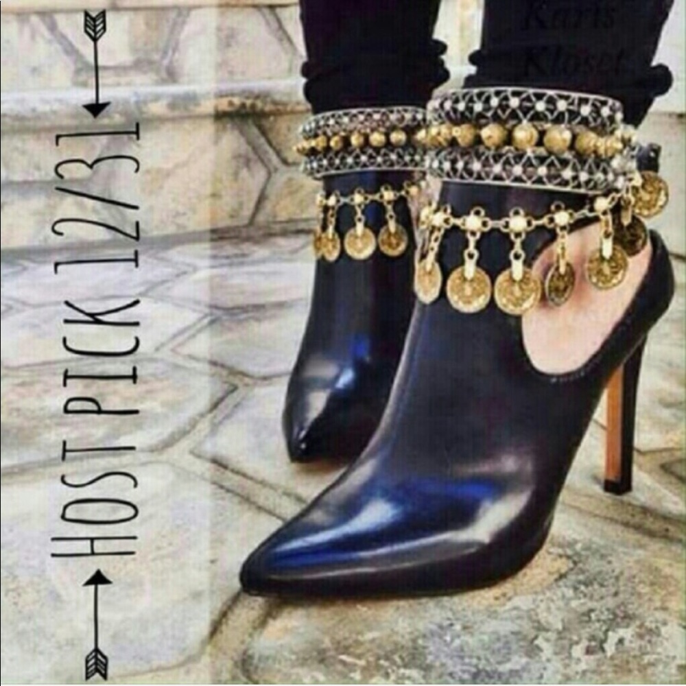 Jewelry | Boho coin anklet AND bracelet gold